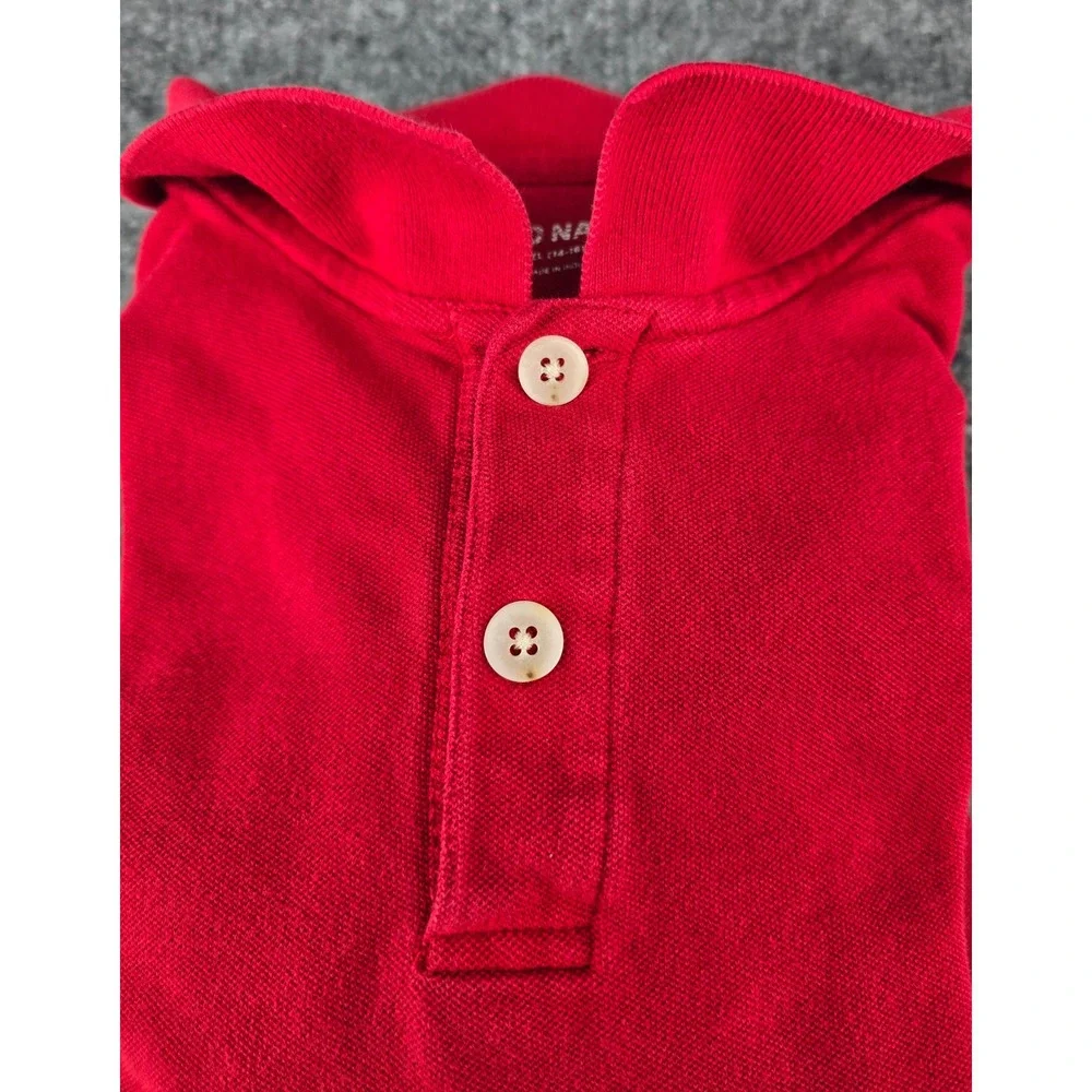 Lot of 5 Boys School Uniform  Polos Sz XL 14-16 Red Navy Blue Old Navy Pique